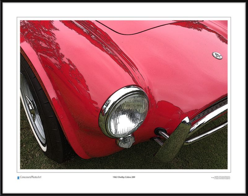 1963 Shelby Cobra 289 / CPA303C / Stylized Image