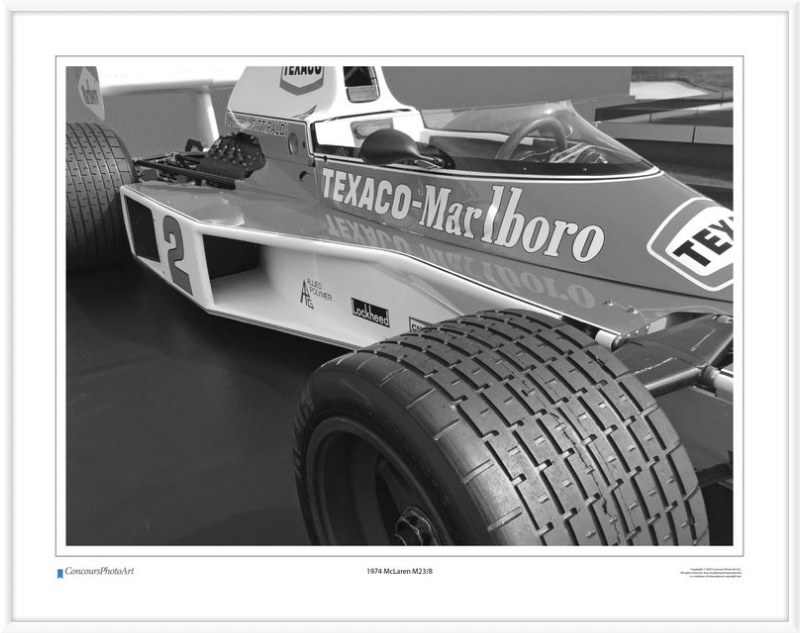 1974 McLaren M23/8 / CPA407B / Black and White