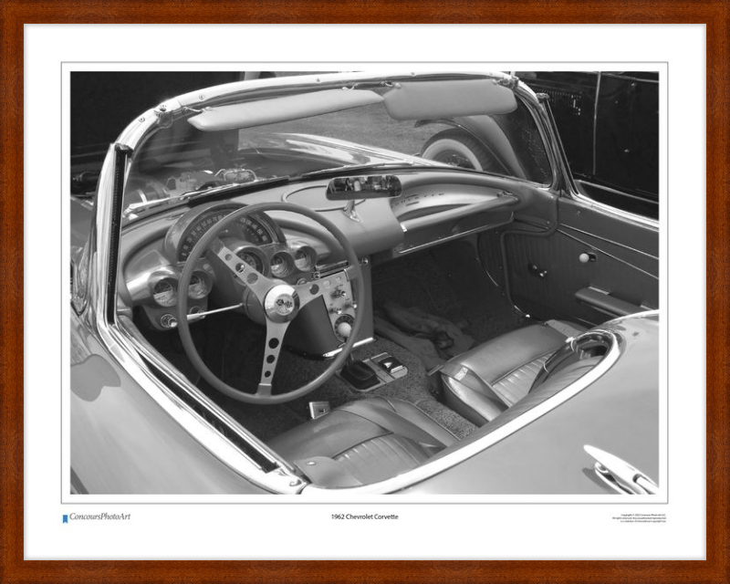 1962 Chevrolet Corvette / CPA609B / Black and White