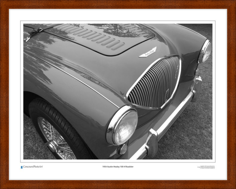 1954 Austin-Healey 100-4 / CPA112B / Black and White
