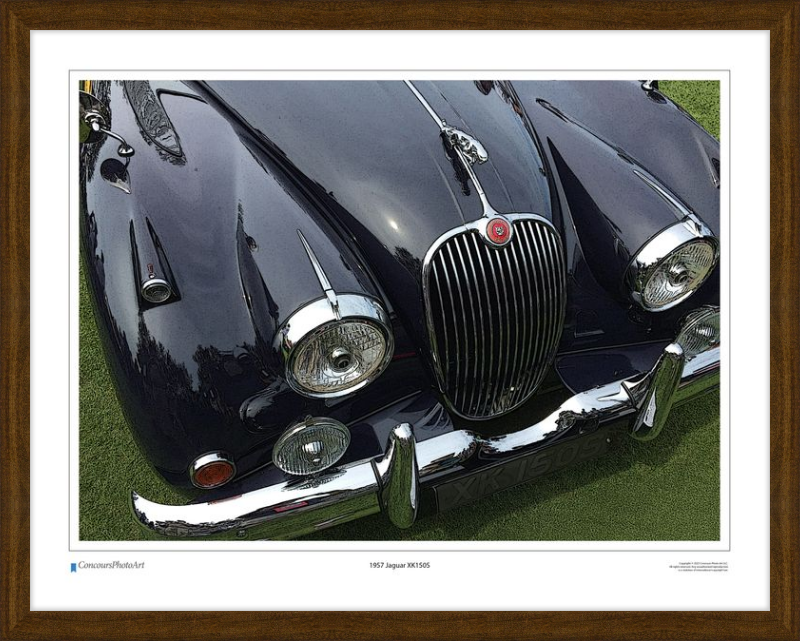 1957 Jaguar XK150S / CPA103C / Stylized Image