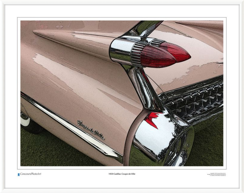 1959 Cadillac Coupe de Ville / CPA304C / Stylized Image
