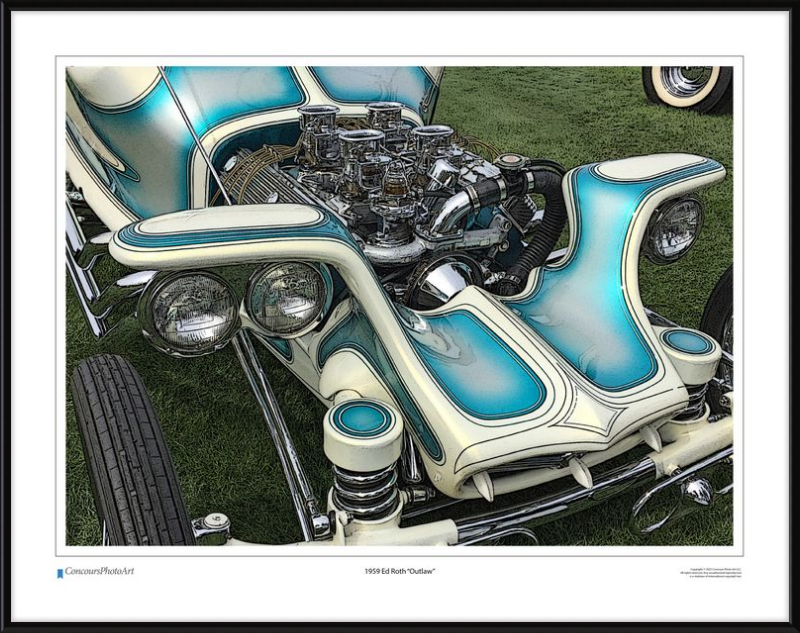 1959 Ed Roth "Outlaw" / CPA503C / Stylized Image