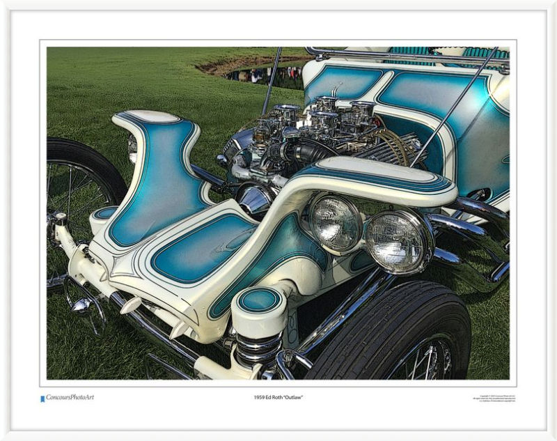 1959 Ed Roth "Outlaw" / CPA509C / Stylized Image