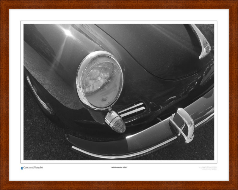 1964 Porsche 356C / CPA211B / Black and White