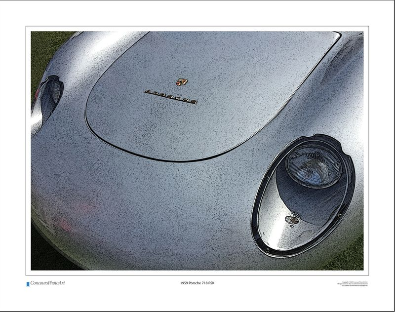 1959 Porsche 718 RSK / CPA212C / Stylized Image
