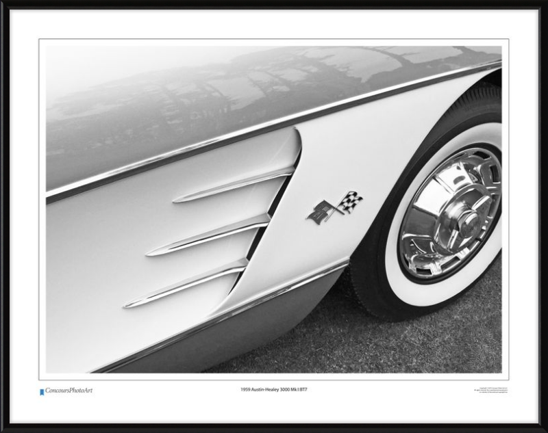 1959 Chevrolet Corvette / CPA320B / B&W Print
