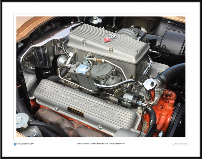 1963 Chevrolet Corvette 327 cubic inch Fuel Injected L84 V8 / CPA708A / Color Image