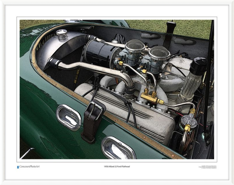 1950 Allard J2 Ford Flathead / CPA701C / Stylized Image