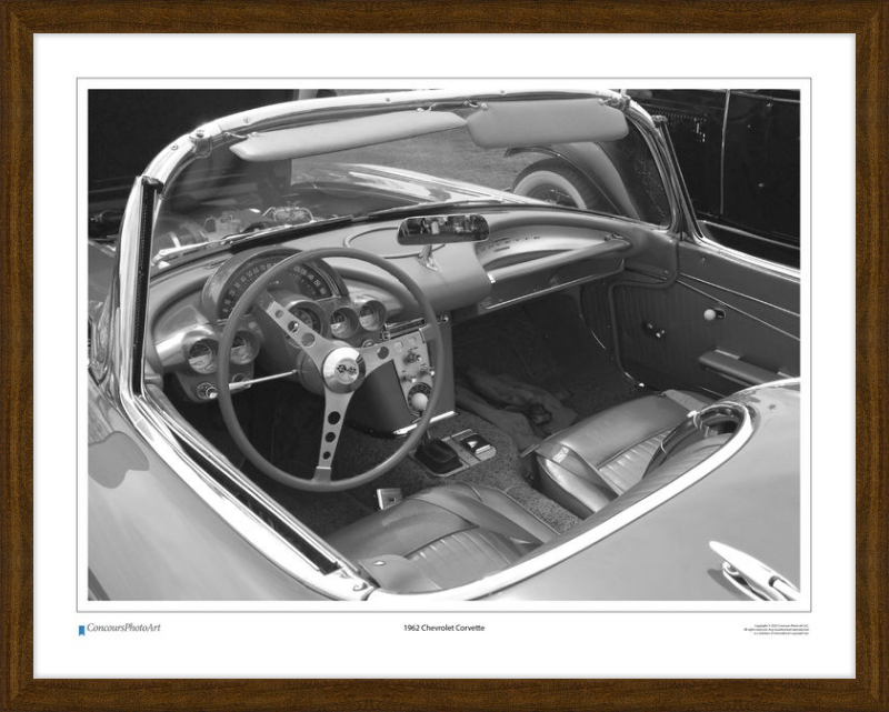 1962 Chevrolet Corvette / CPA609B / Black and White