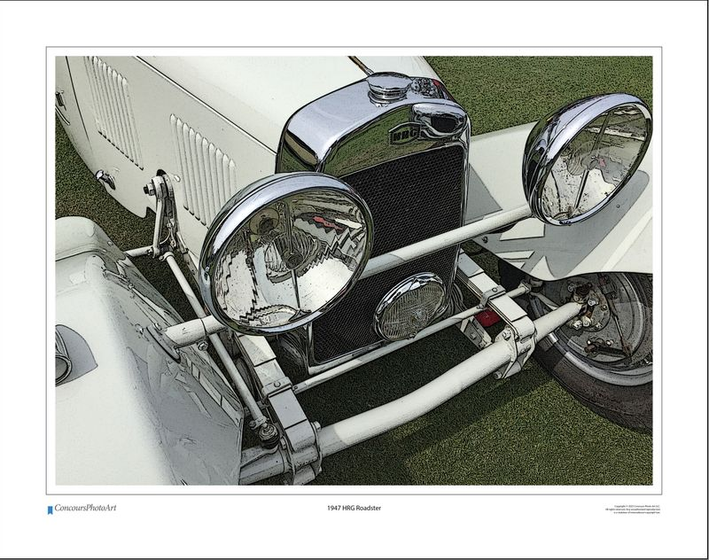 1947 HRG Roadster / CPA102C / Stylized Image
