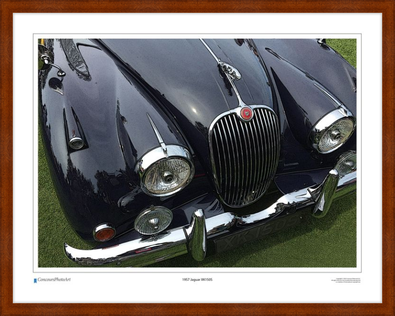 1957 Jaguar XK150S / CPA103C / Stylized Image