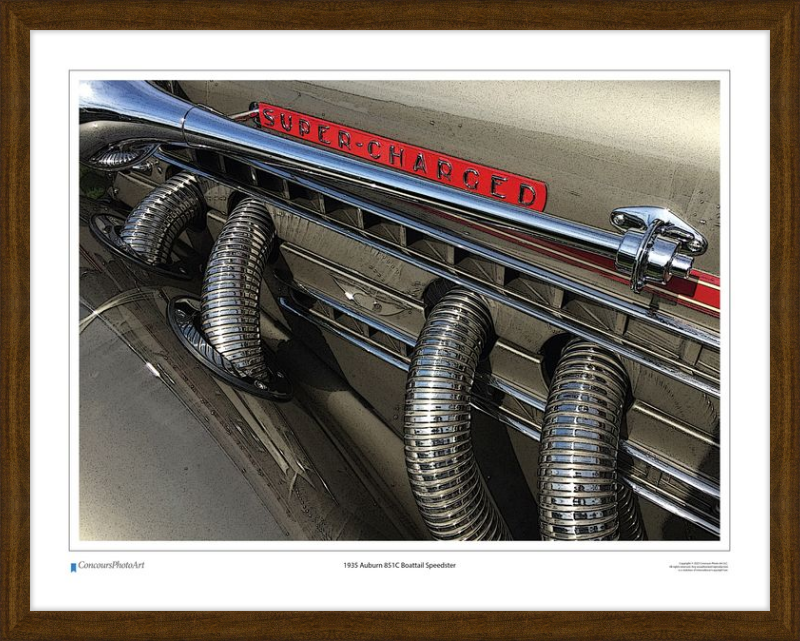 1935 Auburn 851C Boattail Speedster / CPA310C / Stylized Image