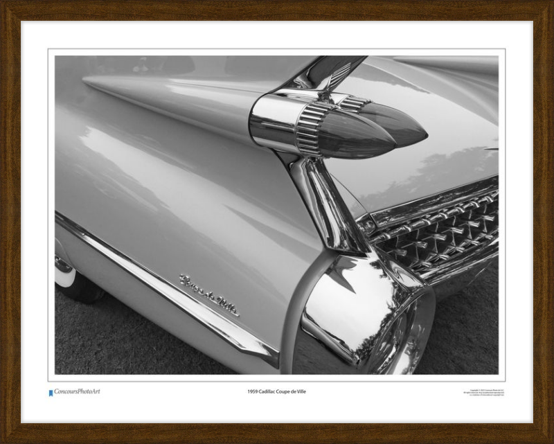 1959 Cadillac Coupe de Ville / CPA304B / Black and White