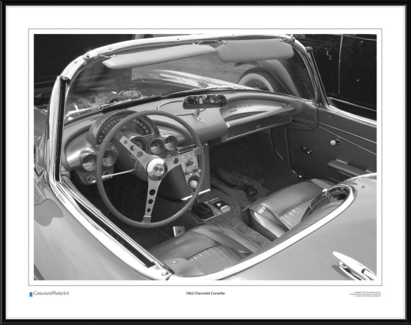 1962 Chevrolet Corvette / CPA609B / Black and White