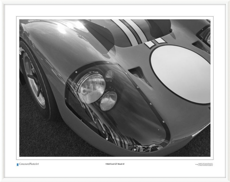 1968 Ford GT Mark IV / CPA406B / Black and White