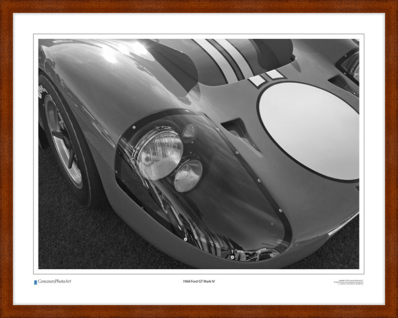 1968 Ford GT Mark IV / CPA406B / Black and White