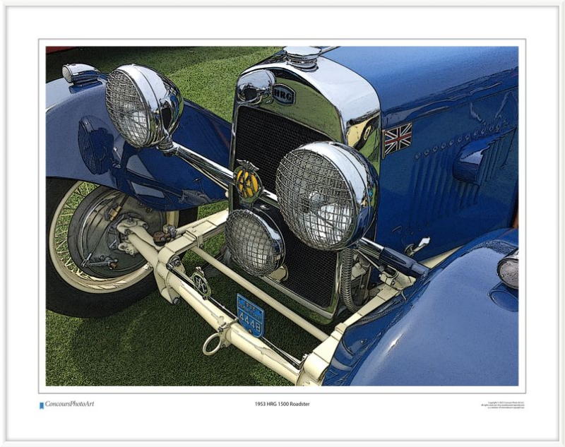 1953 HRG 1500 Roadster / CPA107C / Stylized Image