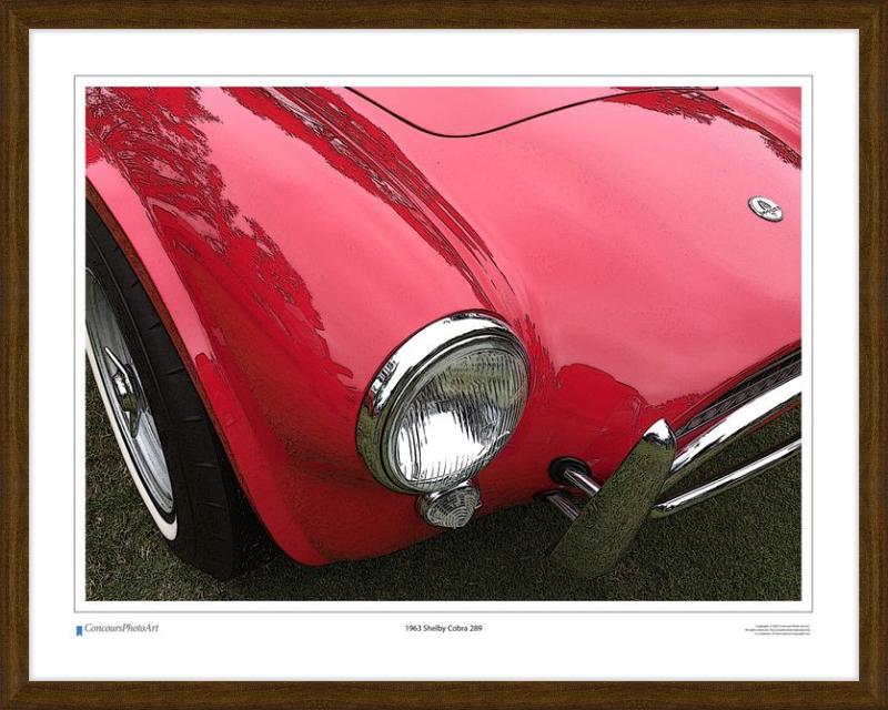 1963 Shelby Cobra 289 / CPA303C / Stylized Image