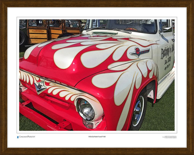 1956 Ed Roth Ford F100 / CPA504C / Stylized Image