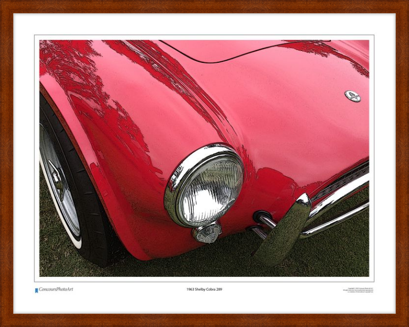 1963 Shelby Cobra 289 / CPA303C / Stylized Image