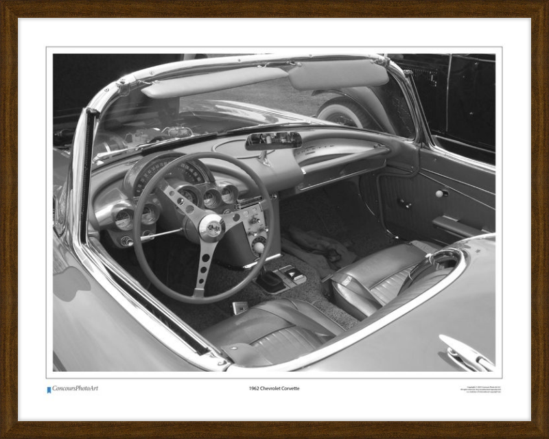 1962 Chevrolet Corvette / CPA609B / Black and White