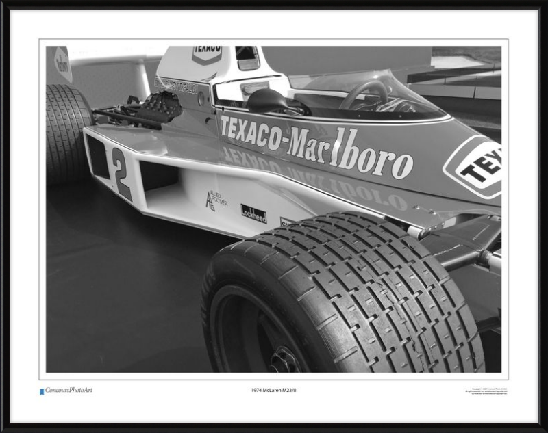 1974 McLaren M23/8 / CPA407B / Black and White