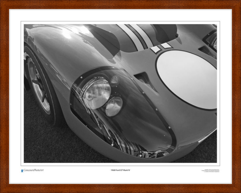 1968 Ford GT Mark IV / CPA406B / Black and White