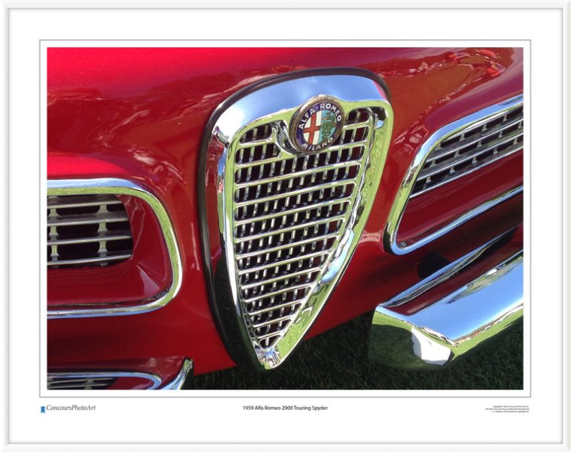 1959 Alfa Romeo 2000 Touring Spyder / CPA209A / Color Image