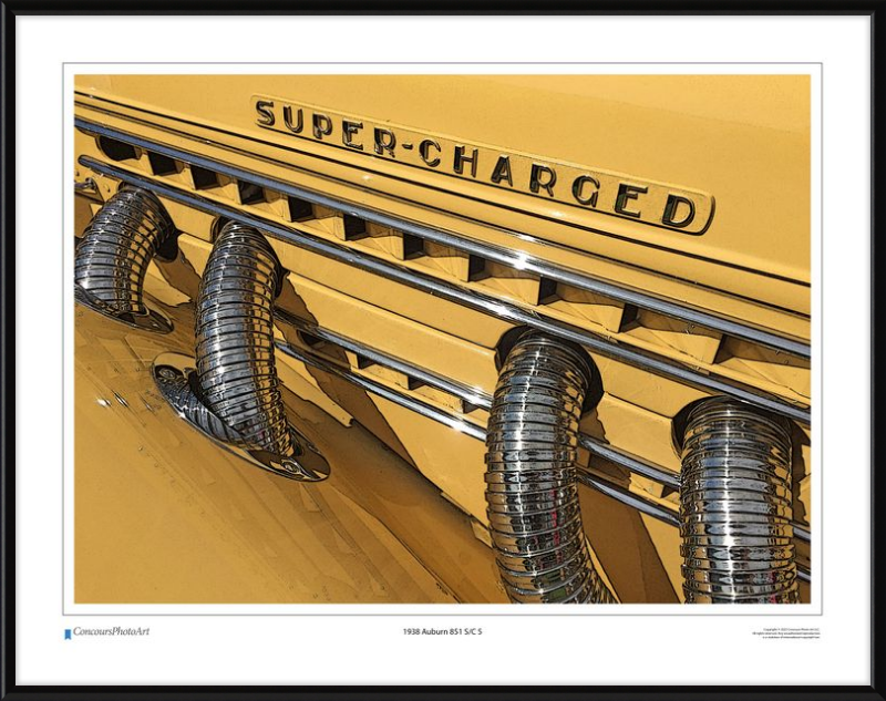 1938 Auburn 851 S/C 5 / CPA306C / Stylized Image