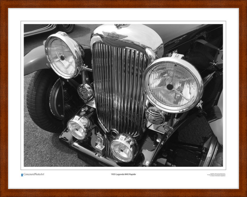 1935 Lagonda M45 Rapide / CPA104B / Black and White