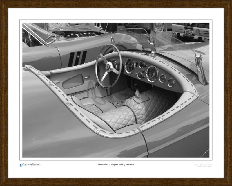 1952 Ferrari 212 Export Touring Barchetta / CPA608B / Black and White