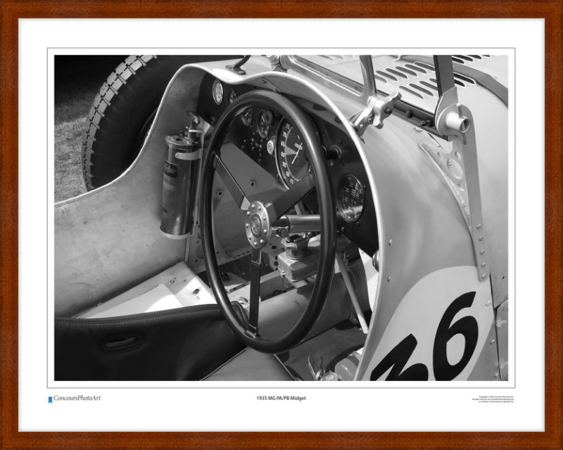 1935 MG PA/PB Midget / CPA607B / Black and White