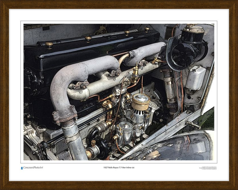 1927 Rolls-Royce 7.7-liter Inline-six / CPA702C / Stylized Image