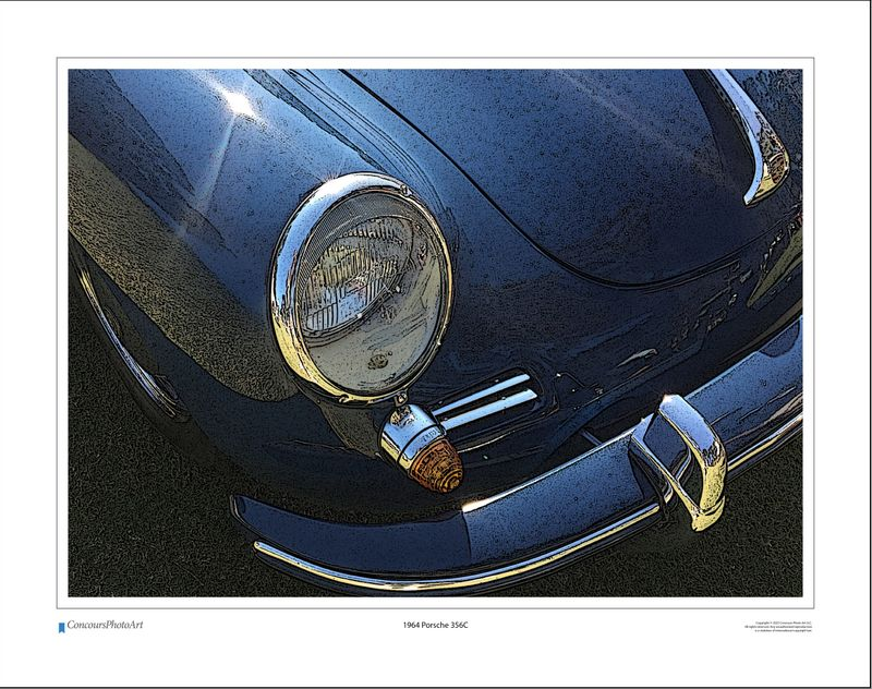1964 Porsche 356C / CPA211C / Stylized Image
