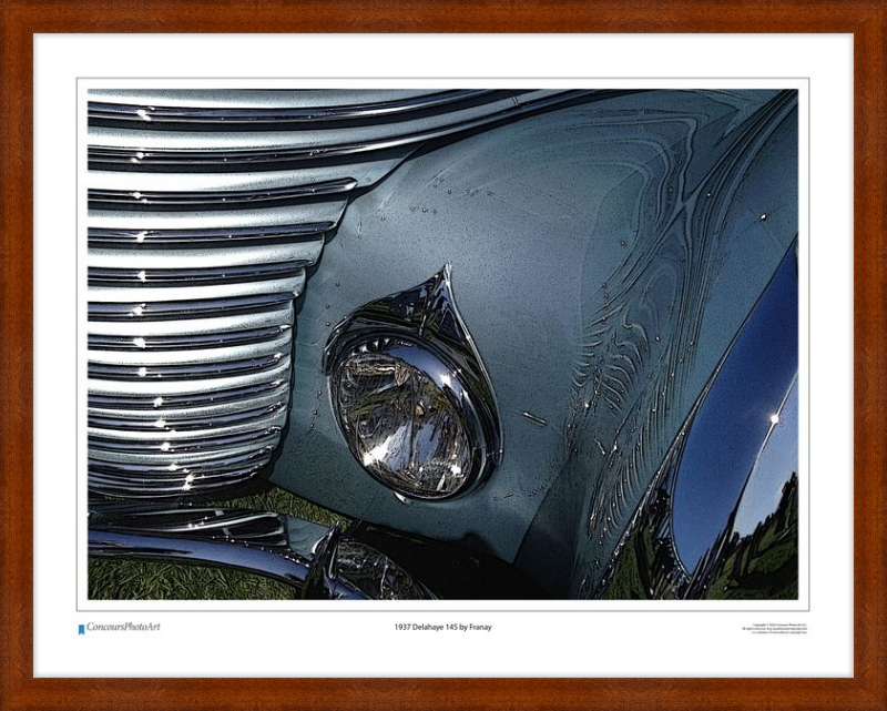 1937 Delahaye 145 by Franay / CPA204C / Stylized Image