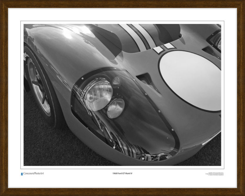 1968 Ford GT Mark IV / CPA406B / Black and White