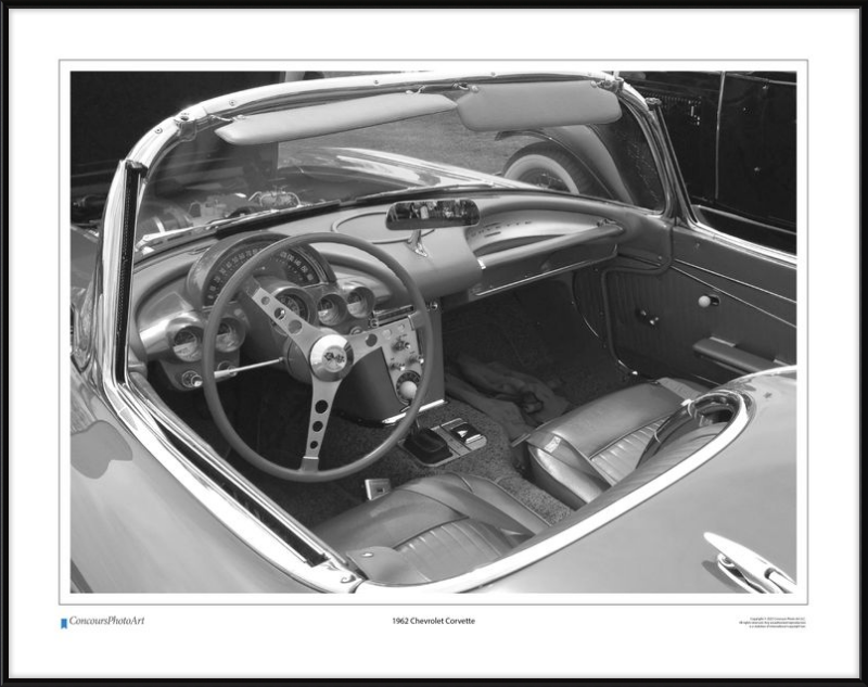 1962 Chevrolet Corvette / CPA609B / Black and White