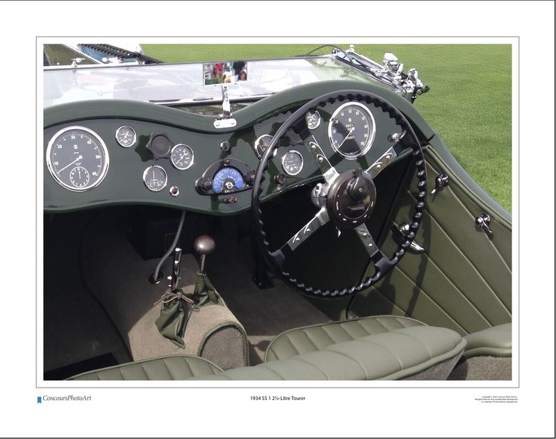 1934 SS 1 2½-Litre Tourer / CPA612A / Color Image