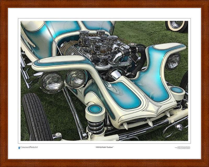 1959 Ed Roth "Outlaw" / CPA503C / Stylized Image