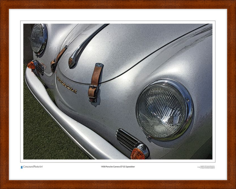 1958 Porsche Carrera GT GS Speedster / CPA203C / Stylized Image