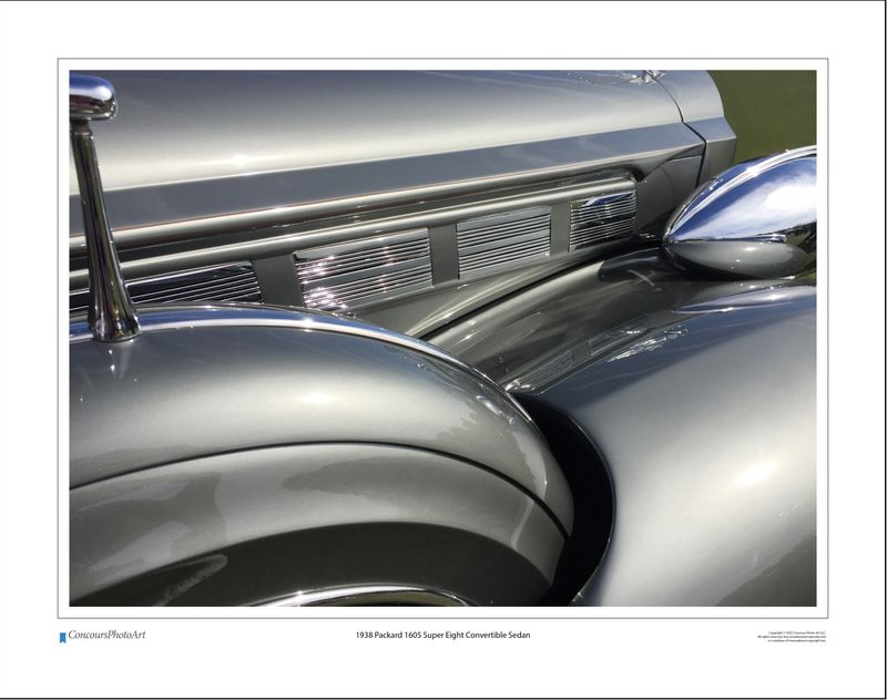 1938 Packard 1605 Super Eight Convertible Sedan / CPA308A / Color Image