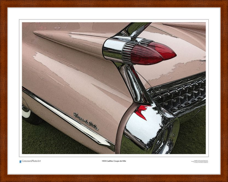 1959 Cadillac Coupe de Ville / CPA304C / Stylized Image