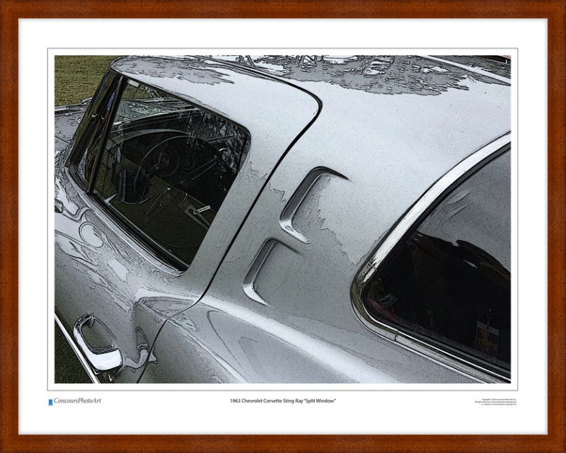 1963 Chevrolet Corvette Sting Ray "Split Window" / CPA301c / Stylized Image