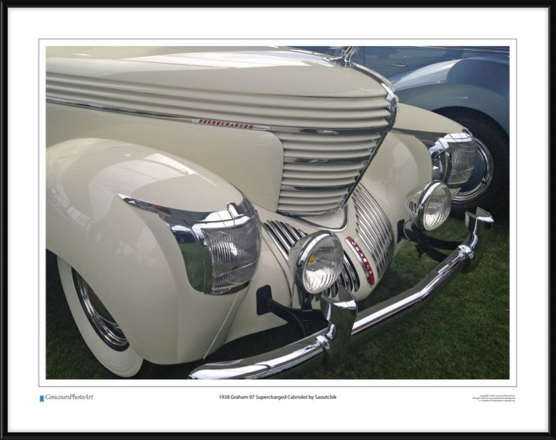 1938 Graham 97 Supercharged Cabriolet by Saoutchik / CPA307A / Color Image