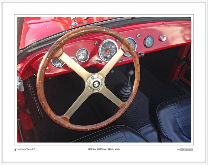 1954 Siata 300BC Convertible by Motto / CPA611A / Color Image