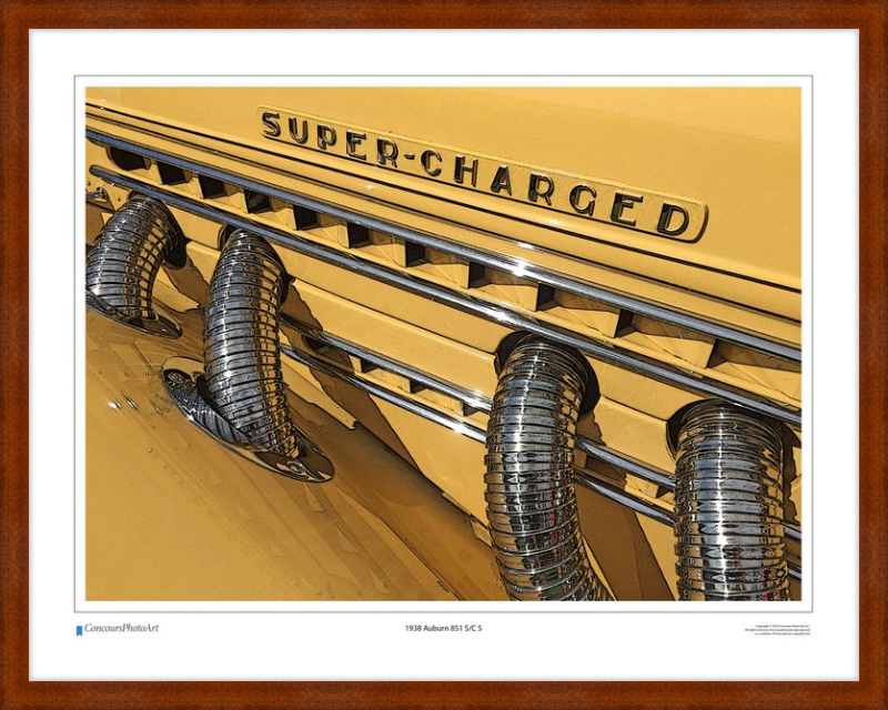 1938 Auburn 851 S/C 5 / CPA306C / Stylized Image