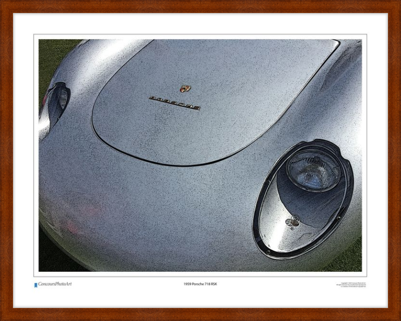 1959 Porsche 718 RSK / CPA212C / Stylized Image