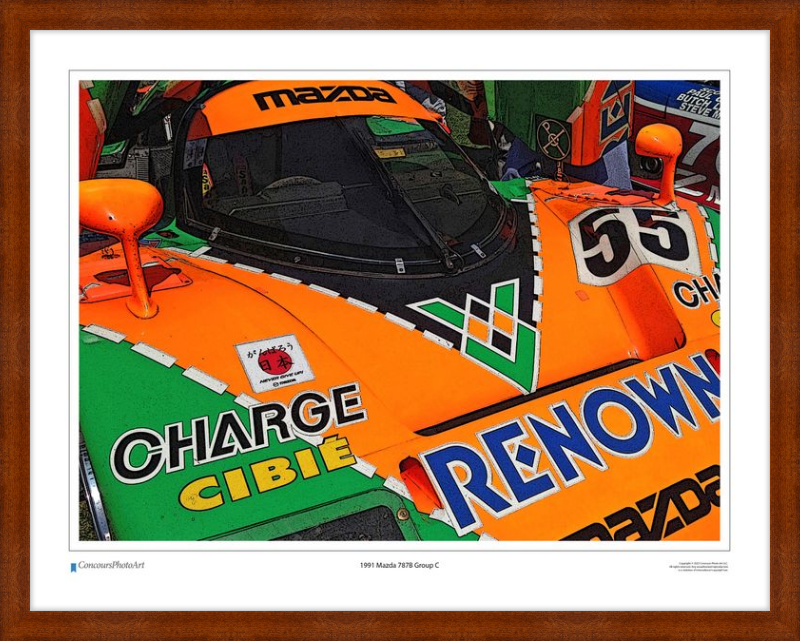 1991 Mazda 787B Group C / CPA404C / Stylized Image