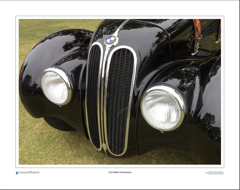 1937 BMW 328 Roadster / CPA206A / Color Image